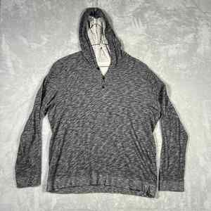 Vince Hoodie Mens XL Gray Henley Sweatshirt Pullover Sweater Marl‎